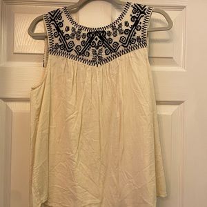 Lucky Brand details button back tank
